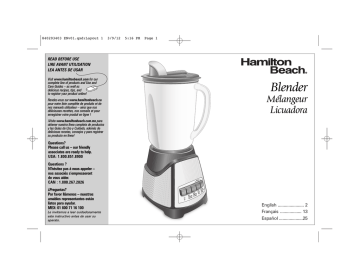 Hamilton Beach 58149 Hb blender food chopper black 