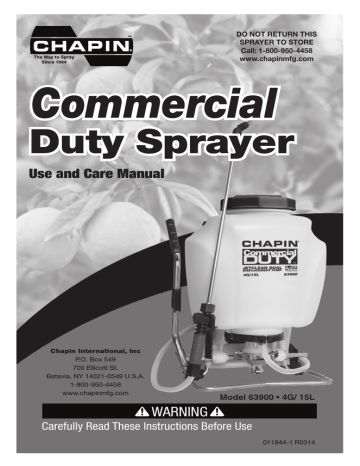 Chapin sprayer parts diagram