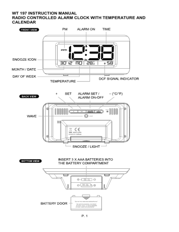 Technoline WT 197 Instruction manual | Manualzz