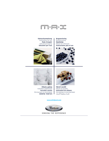 Whirlpool MAX 34/BL User manual Manual | Manualzz