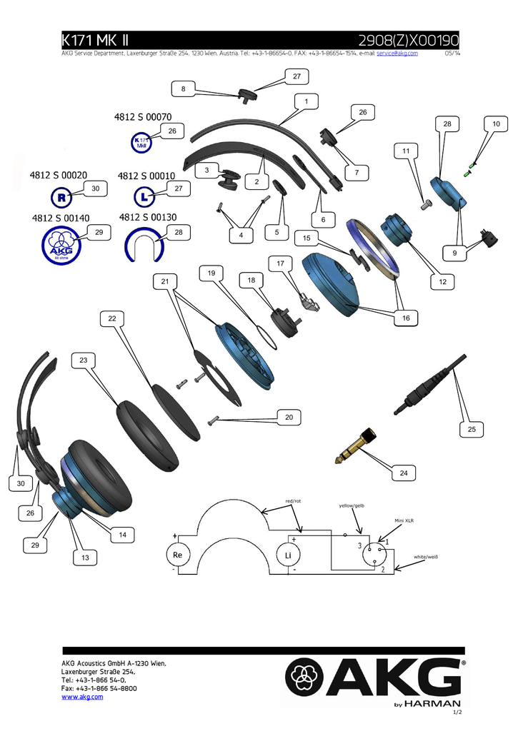 AKG K171 MKII headphone Manual | Manualzz