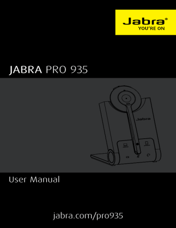 Jabra Pro 935 Dual Connectivity User manual | Manualzz