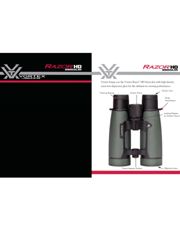 Vortex Optics Razor HD 10x50 User manual | Manualzz