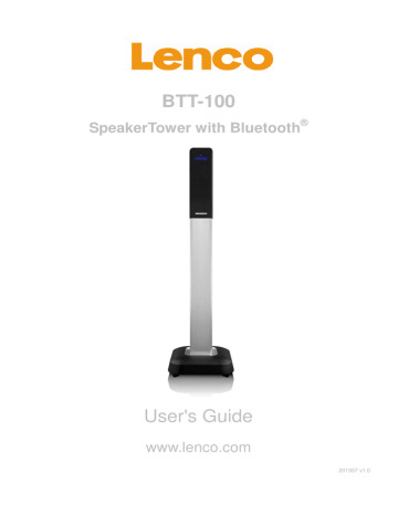 Lenco BTT-100 loudspeaker User's Guide | Manualzz