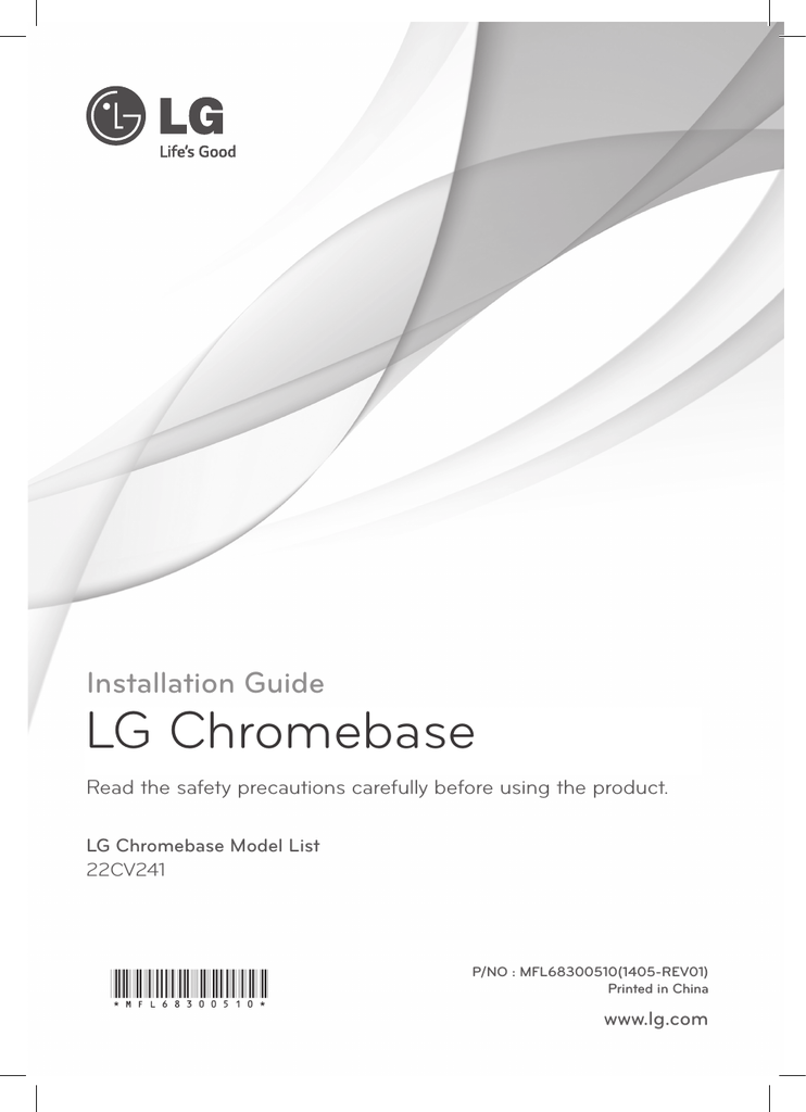 LG 22CV241-W Installation guide | Manualzz