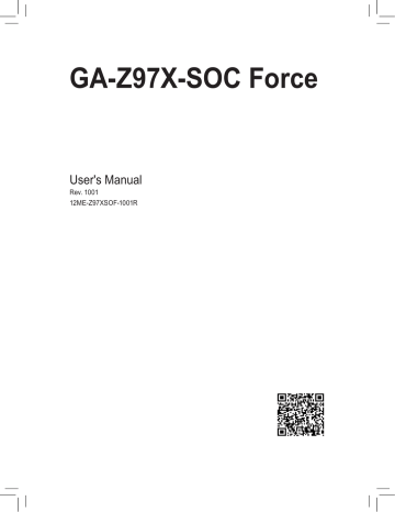 Gigabyte GA-Z97X-SOC FORCE motherboard User's manual | Manualzz