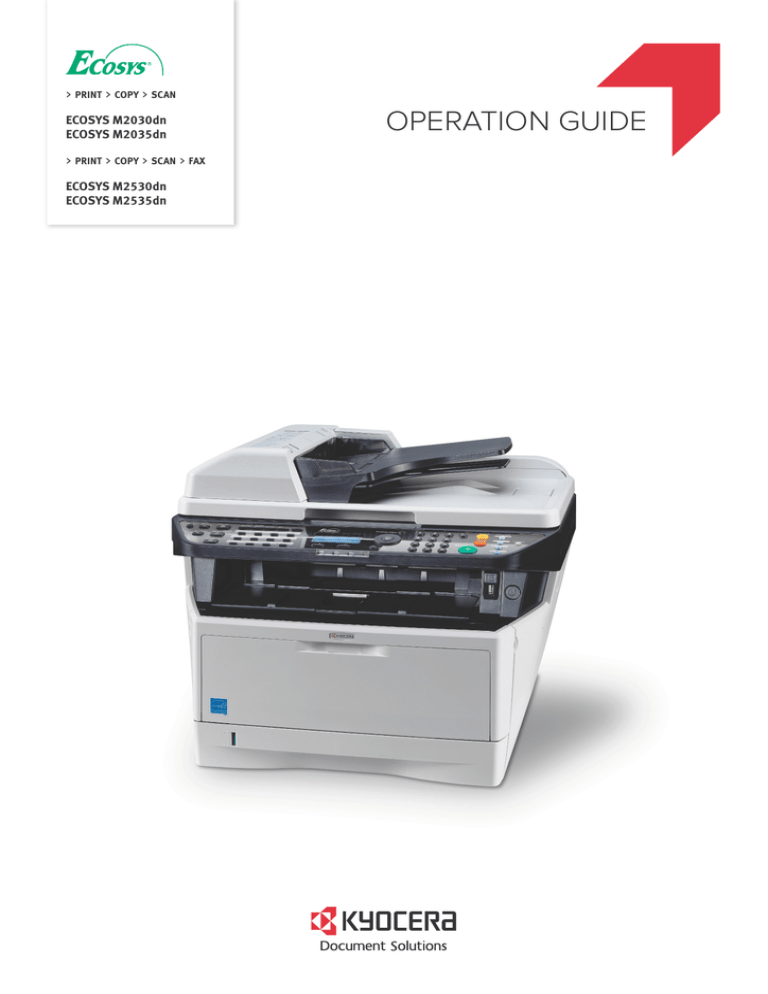 kyocera ecosys 2535dn