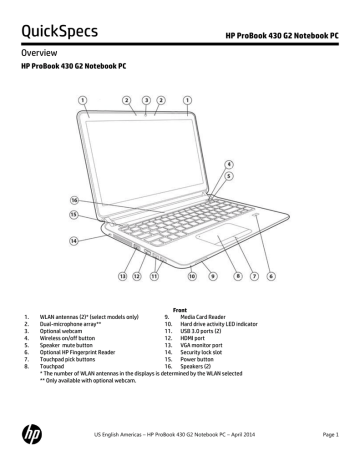 Hp Probook 430 G2 Specification Manualzz