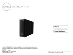 Dell Inspiron 3647 desktop Specifications