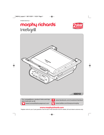 Morphy Richards 48018 barbecue Operating instructions | Manualzz