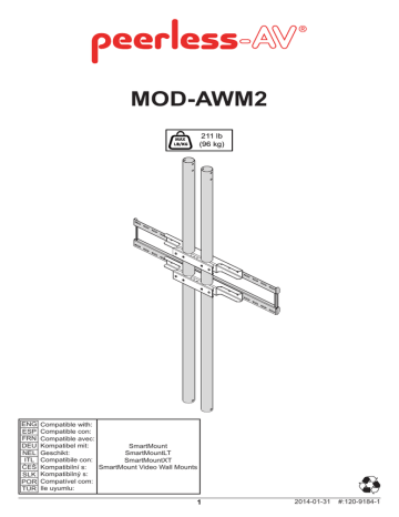 Peerless MOD-AWM2 mounting kit Manual | Manualzz