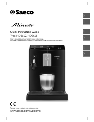 Saeco HD8662/01 coffee maker User manual | Manualzz