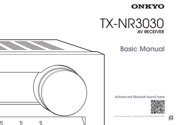 ONKYO TX-NR3030 Owner's manual | Manualzz