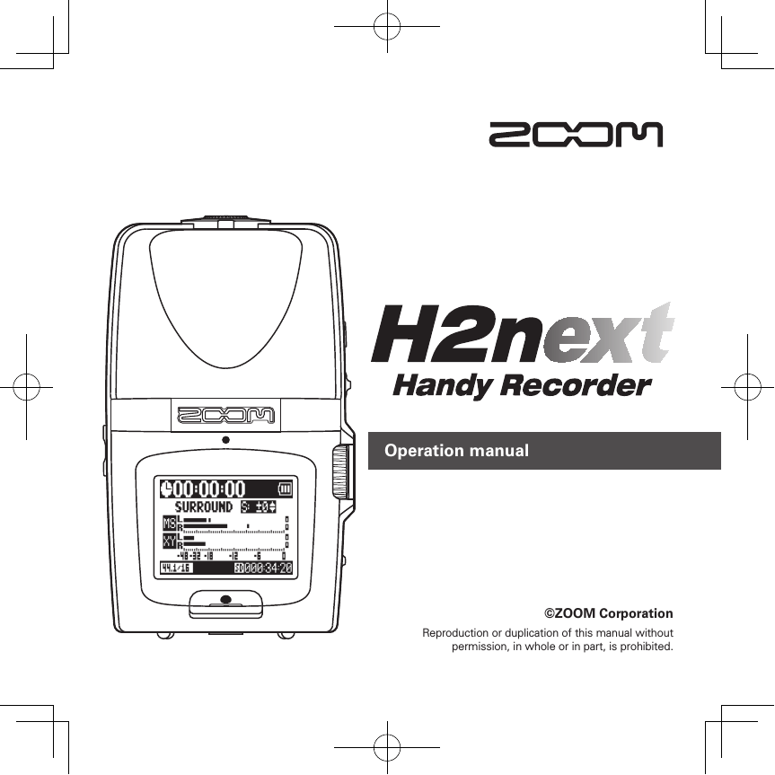 Zoom H2n H2next Specification Manualzz