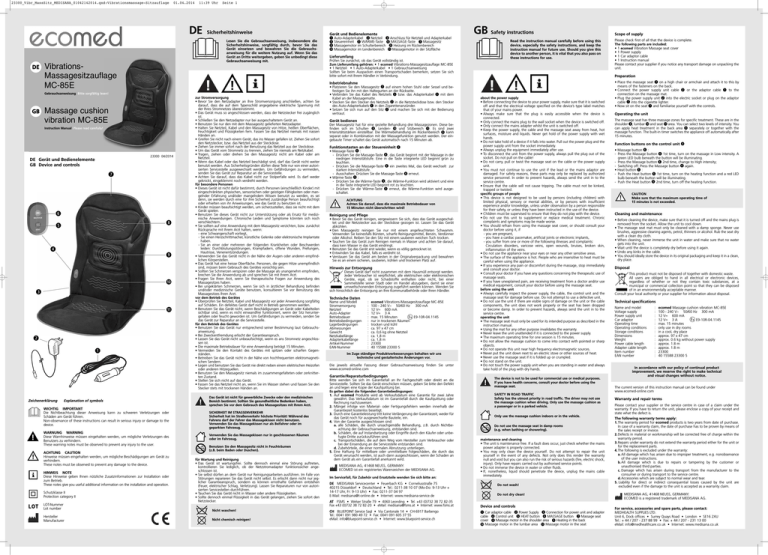 Ecomed Mc 85e Anvandarmanual Manualzz