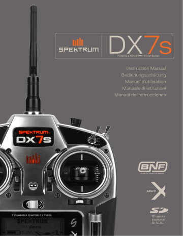 Quick Start Guide. Spektrum SPM7800C, DX7s 7-Ch, DX7s 7-Ch DSMX Radio System, SPM55101, DX7s Transmitter Only MD2, SPMR7800 | Manualzz