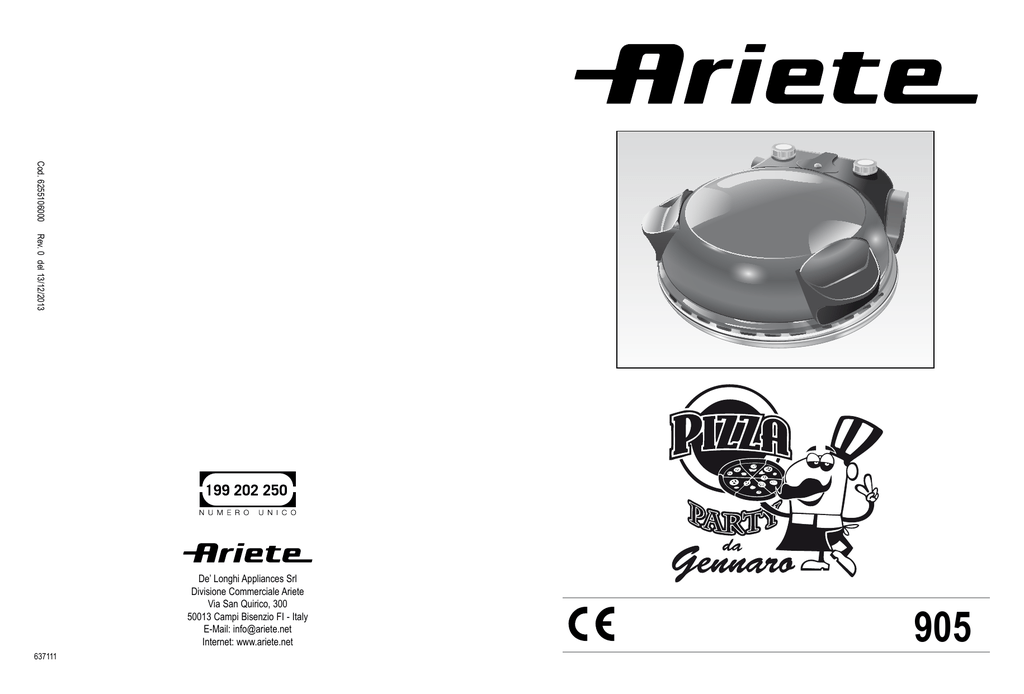 ARIETE 905 Manual | Manualzz
