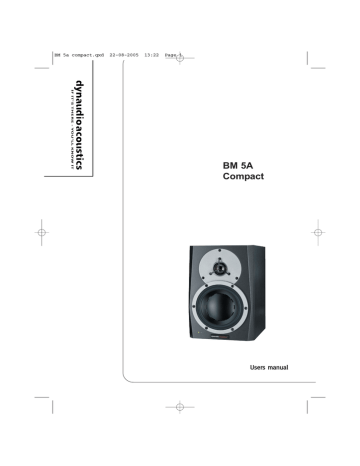 Dynaudio BM5A Compact Manual | Manualzz