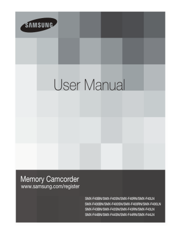 Samsung SMX-F44RN User manual User manual | Manualzz