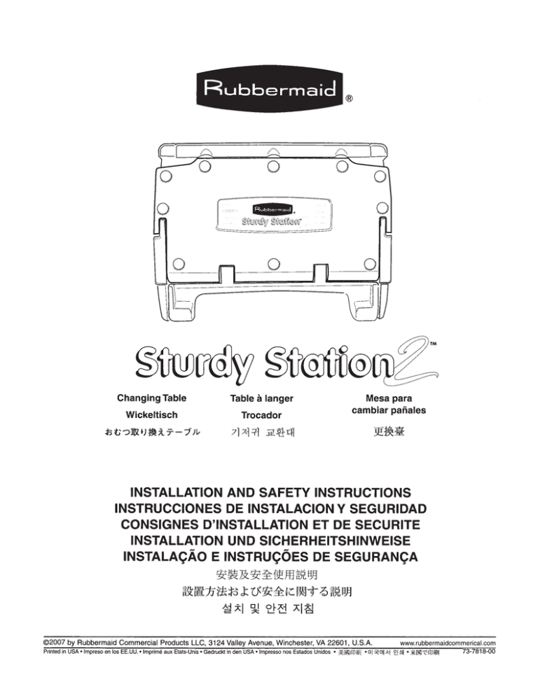 Rubbermaid 7818 User Manual Manualzz