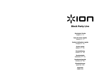 iON Block Party Live Specification | Manualzz