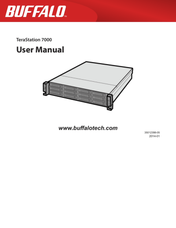 Buffalo TeraStation TS7120r Enterprise User manual | Manualzz