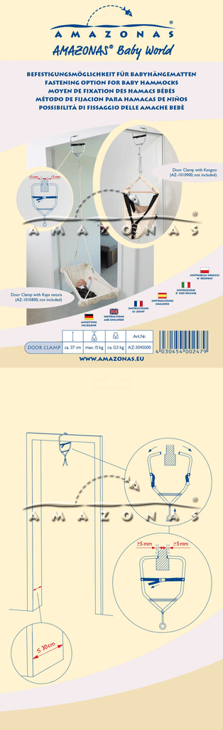 Amazonas Door Clamp User Manual Manualzz