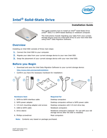 Intel SSD DC S3710 1.2TB Installation guide | Manualzz