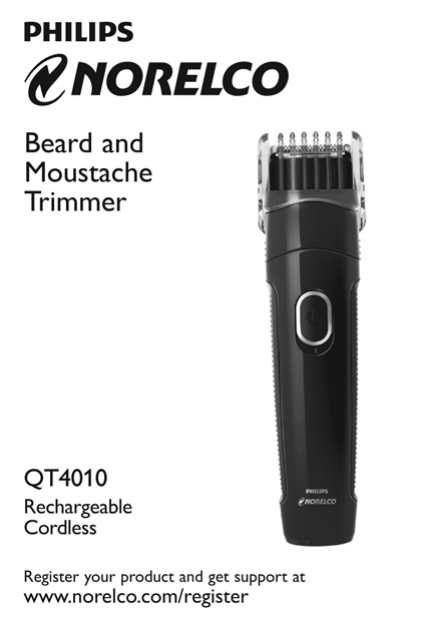 philips norelco multigroom qg3330 manual