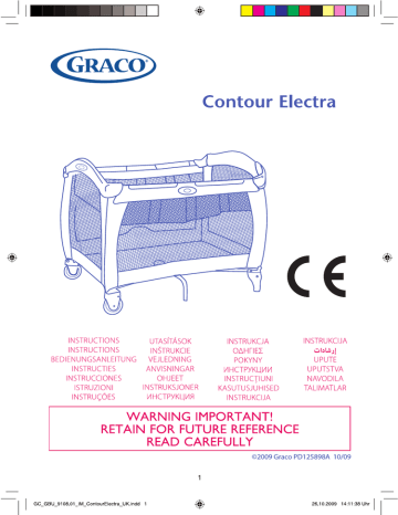 graco electra travel cot instructions