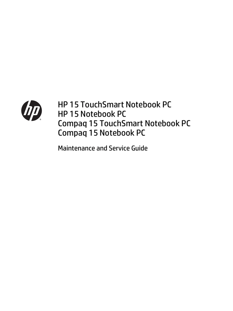 Hp 15 15 G205nc Manualzz Com