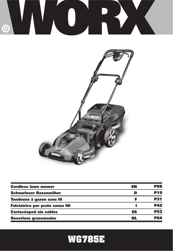 Worx WG773E Datasheet Manualzz