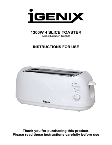 igenix toaster