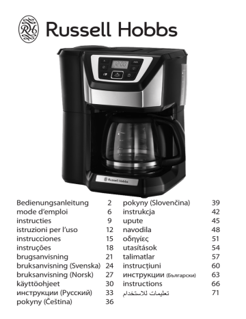 Russell Hobbs 22000-56 coffee maker User manual | Manualzz