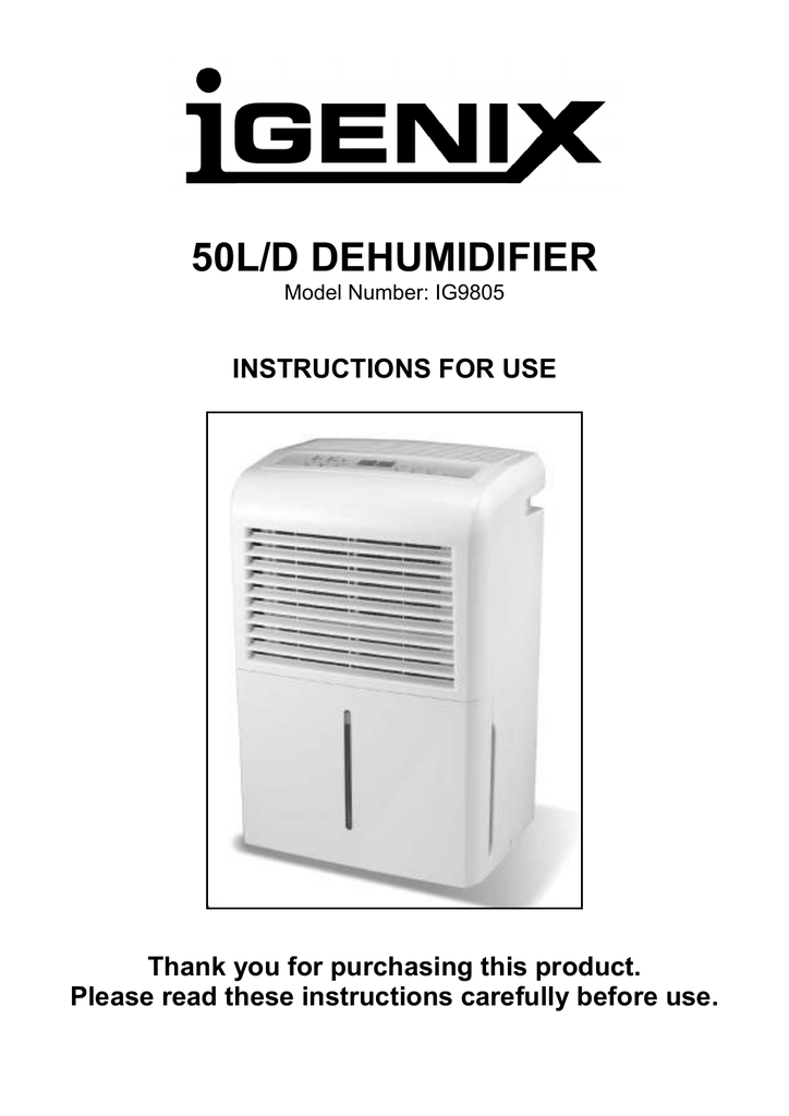 blyss dehumidifier wdh 1012ea user manual