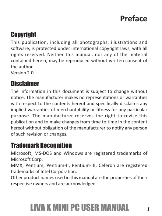 Ecs Liva X User Manual Manualzz