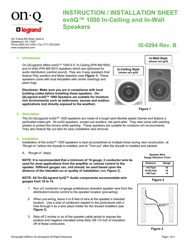 Evoq 1000 in ceiling speakers Clearance