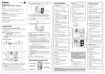 Yamaha AG03 Specification Specification | Manualzz