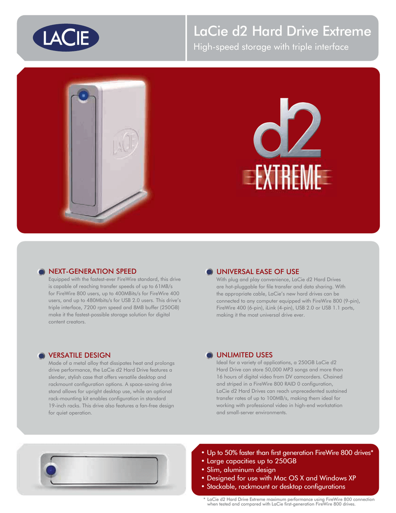 250 gb lacie hd