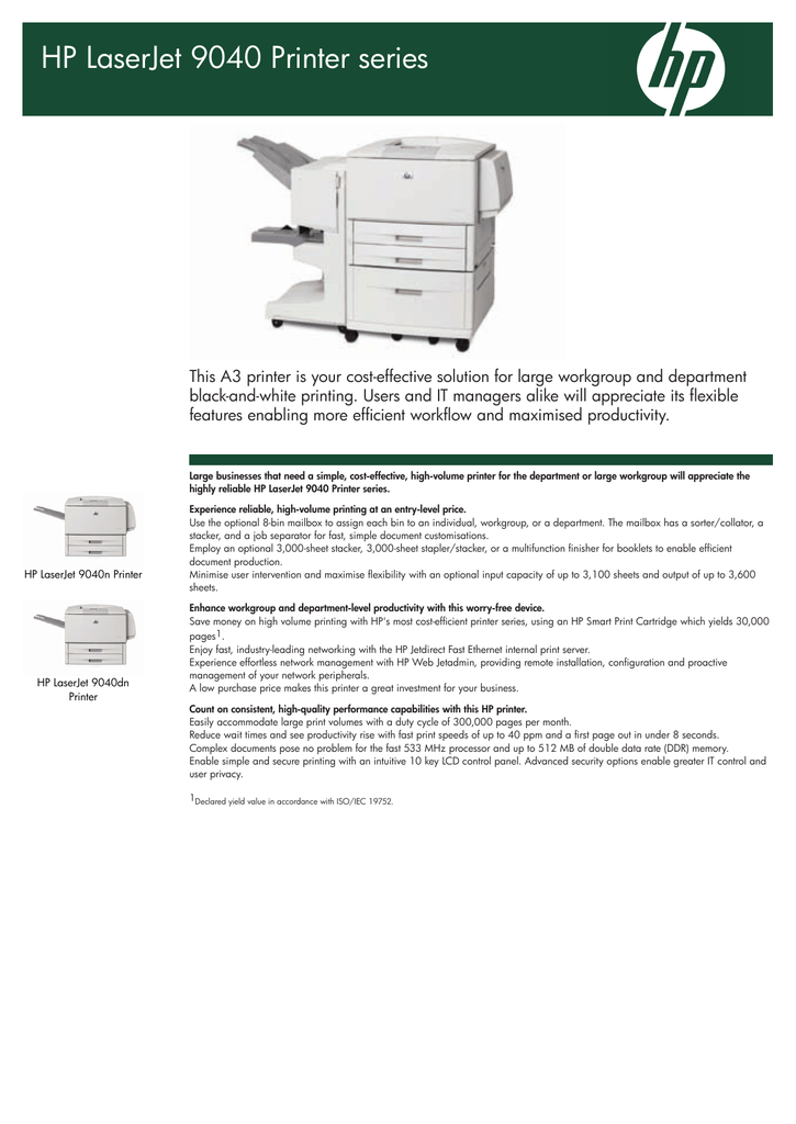laserjet 9040dn
