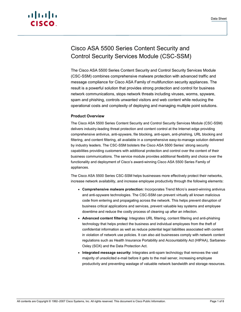 Cisco Asa 5510 Datasheet Manualzz