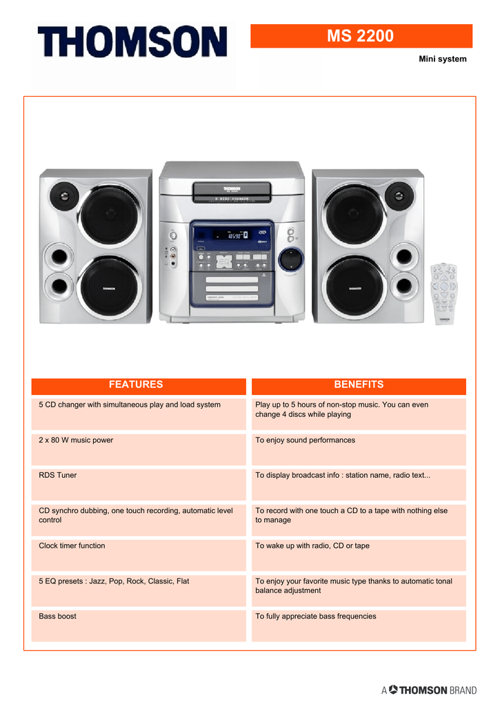 Thomson ms4200 схема