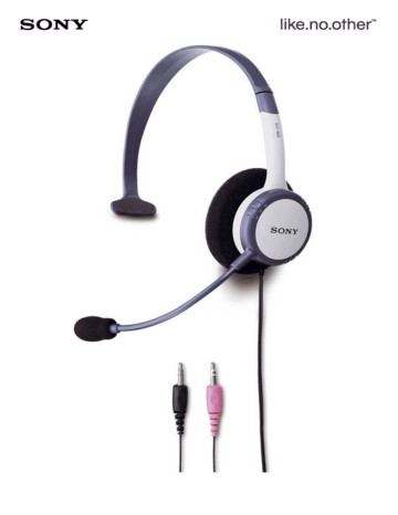 Sony Headsets DR-115DP Datasheet | Manualzz