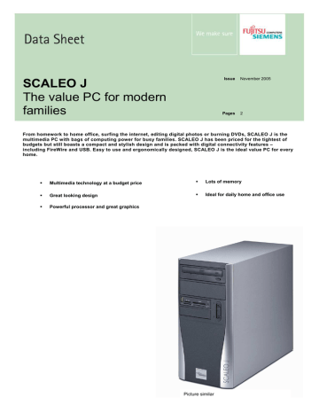 pc scaleo j fujitsu siemens