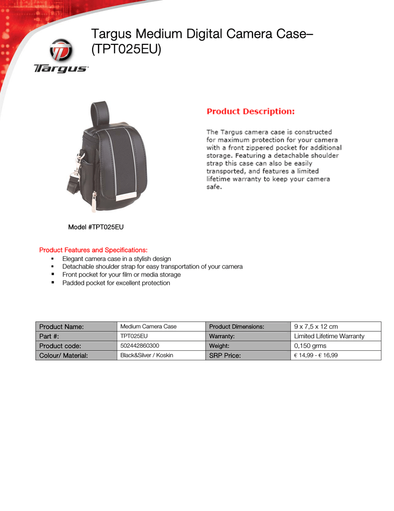 targus camera case