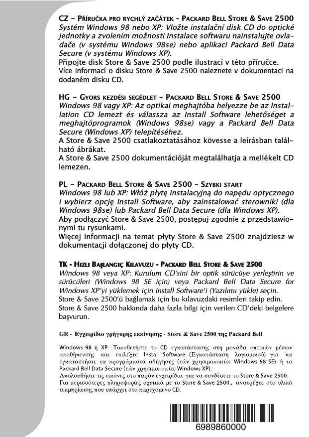 Packard Bell C Datasheet Manualzz