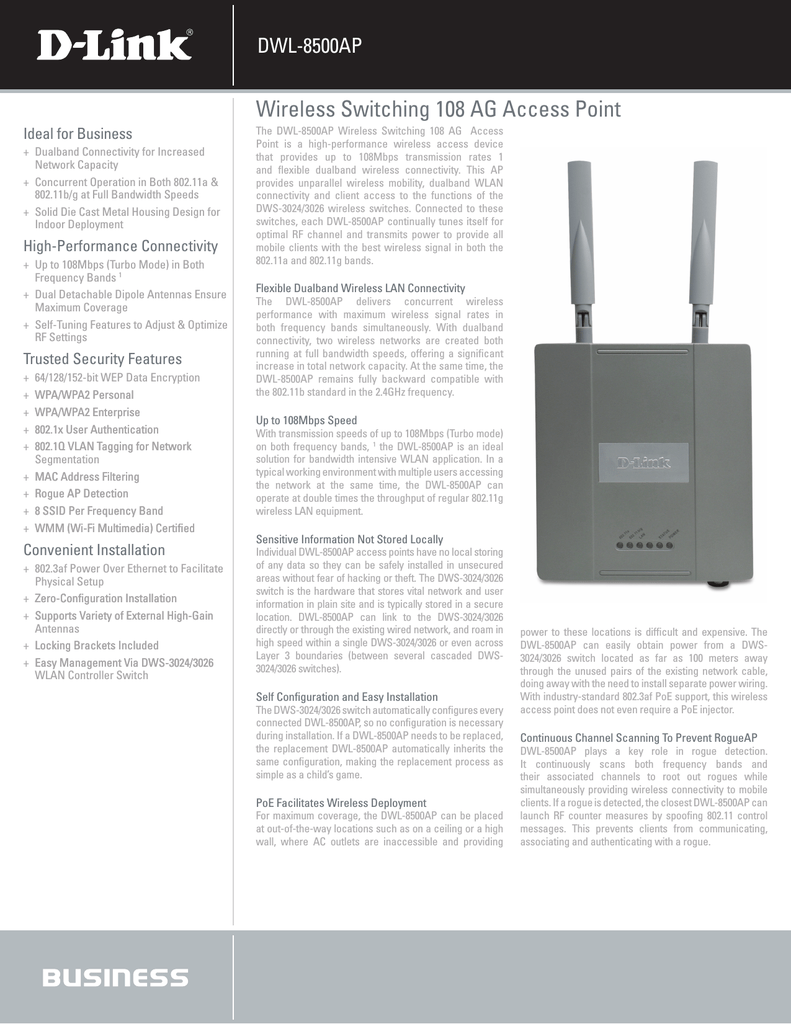 DLINK DWL-8500AP ACCESS POINT WINDOWS 7 X64 DRIVER DLINK DWL-8500AP ACCESS POINT DRIVER FOR WINDOWS MAC