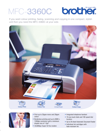 Brother MFC-3360C Colour Inkjet All-in 