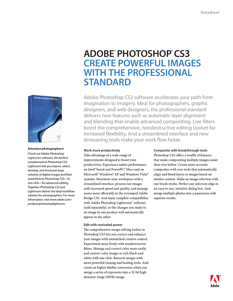 photoshop cs3 release date