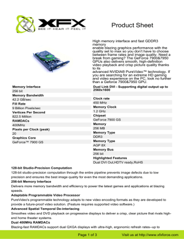 shader model 3.0 graphics card with 256mb of memory